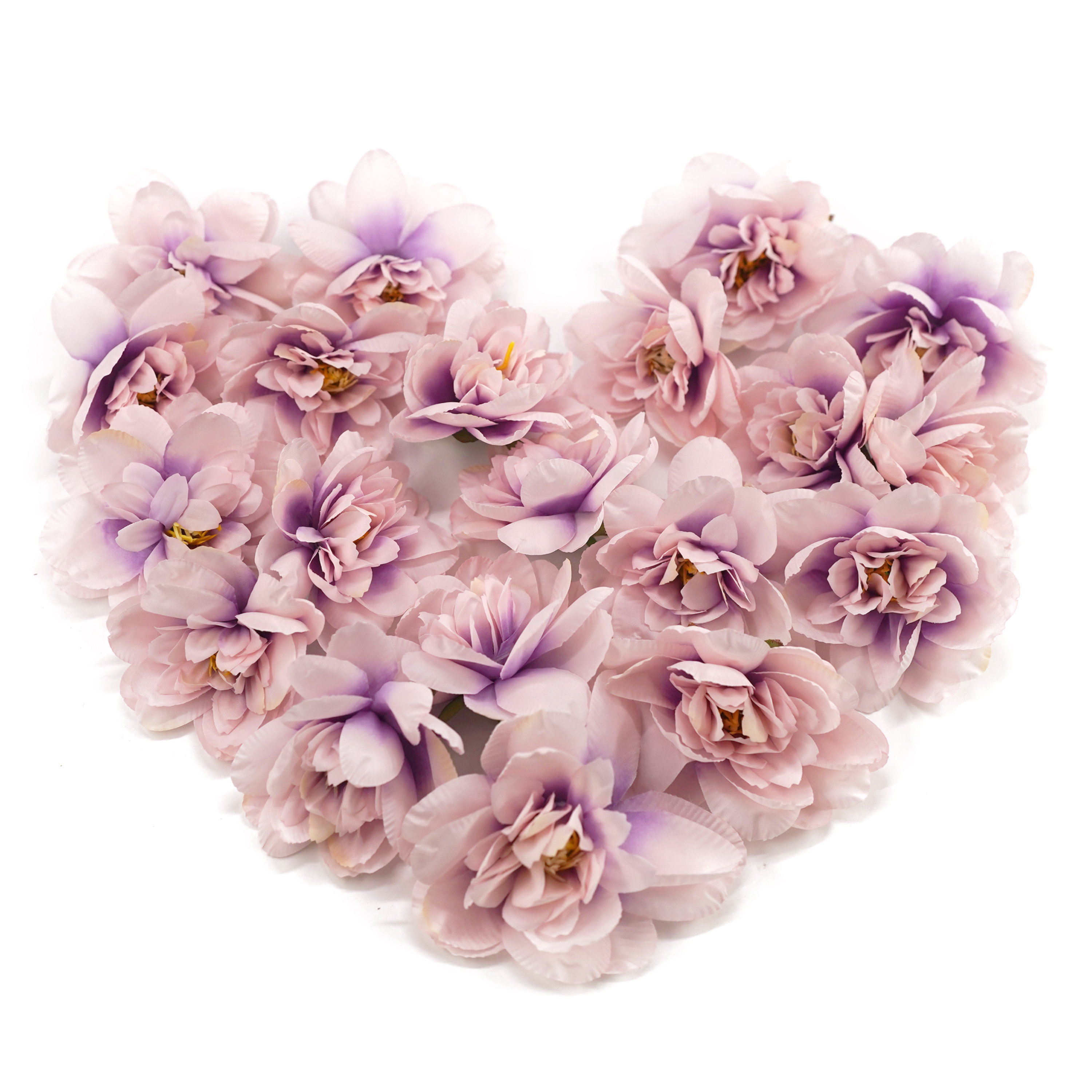 Boquetx Pack of 20 Decorative DIY Pink Artificial Peach Flowers 7cm in Diameter