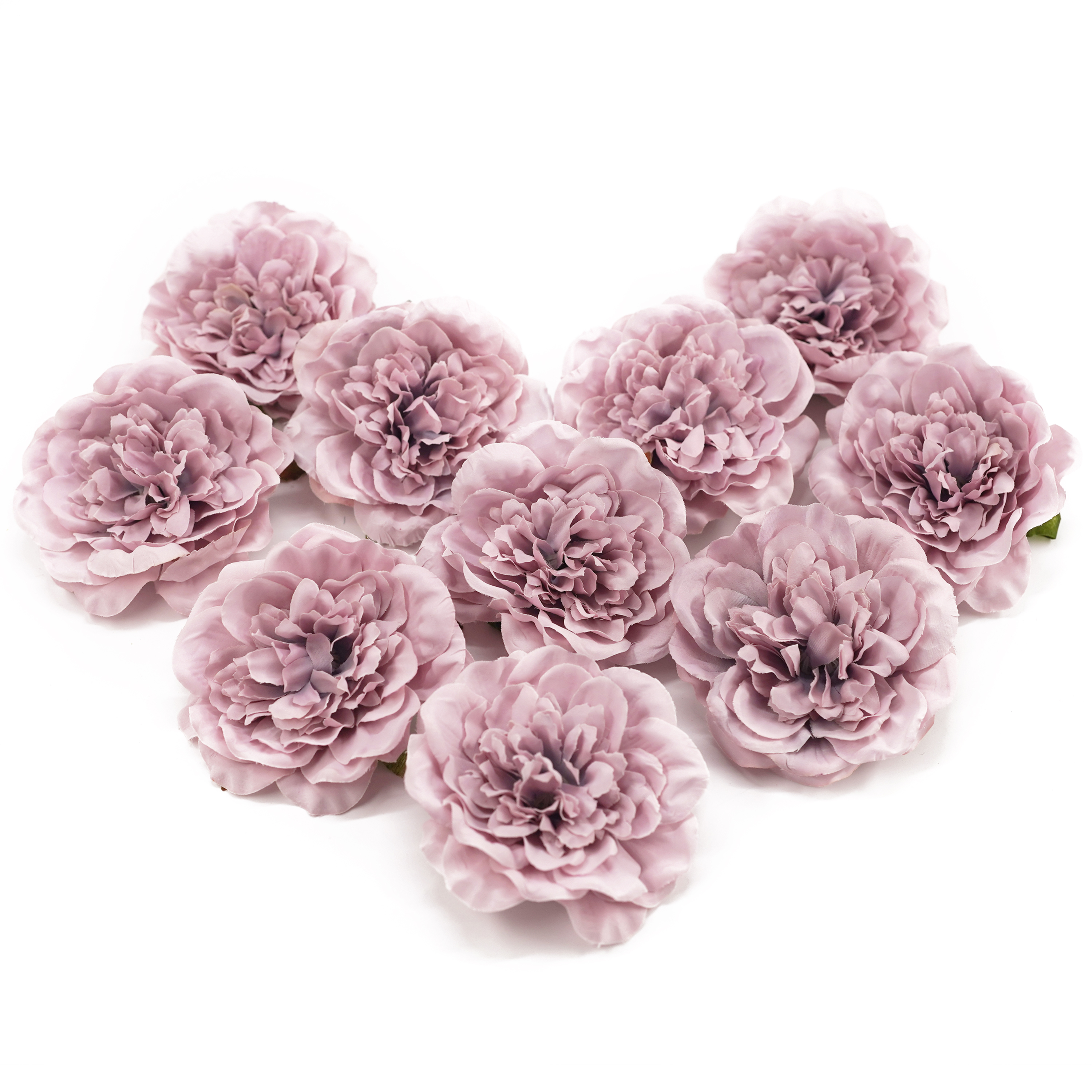 Boquetx 10 Pieces DIY Pink Artificial Peony Flowers 9cm in Diameter
