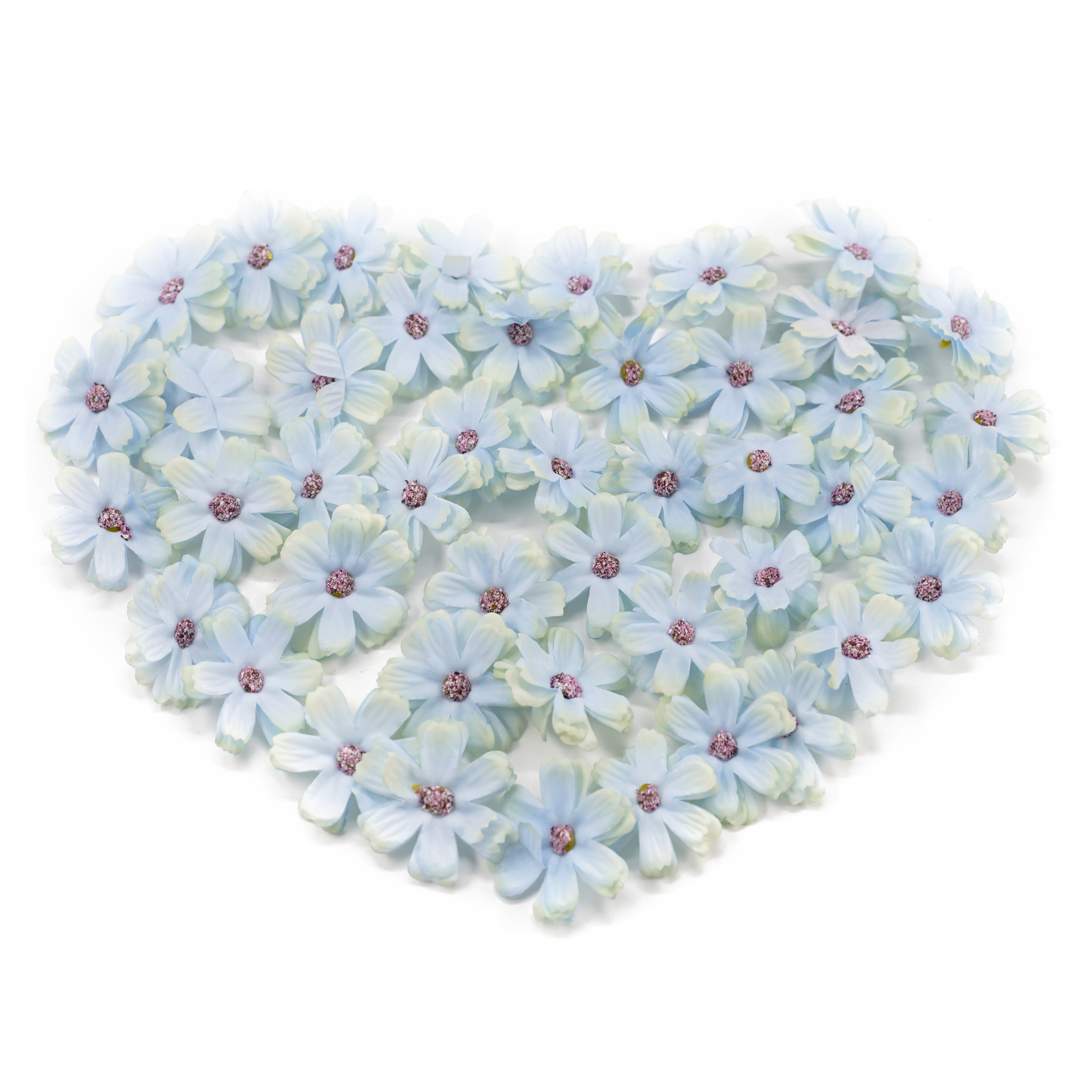 Boquetx Pack of 50 Artificial Grayish Blue Windflower DIY Handicraft Materials 5cm in diameter