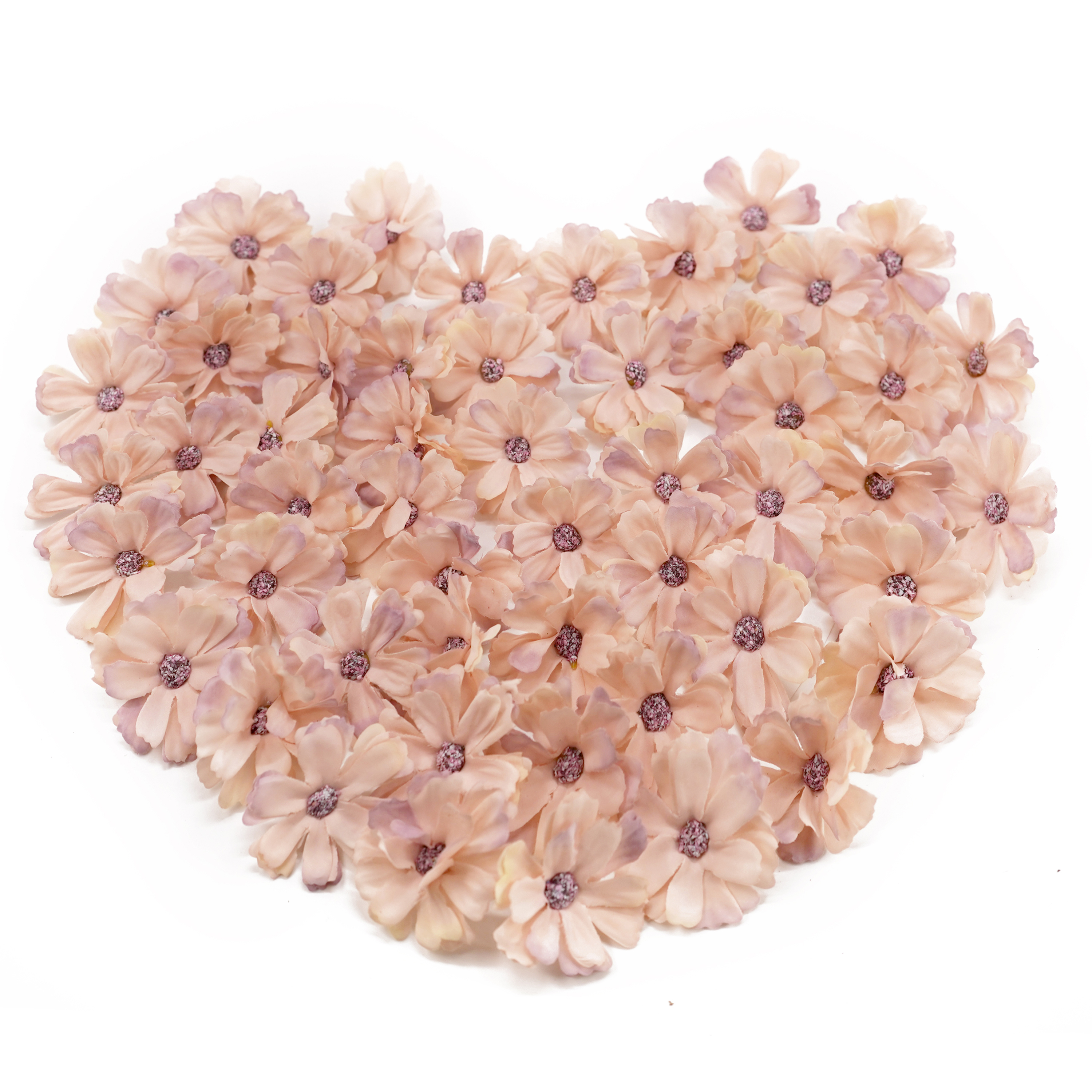 Boquetx Pack of 50 Artificial Peach Pink Windflower DIY Handicraft Materials 5cm in diameter