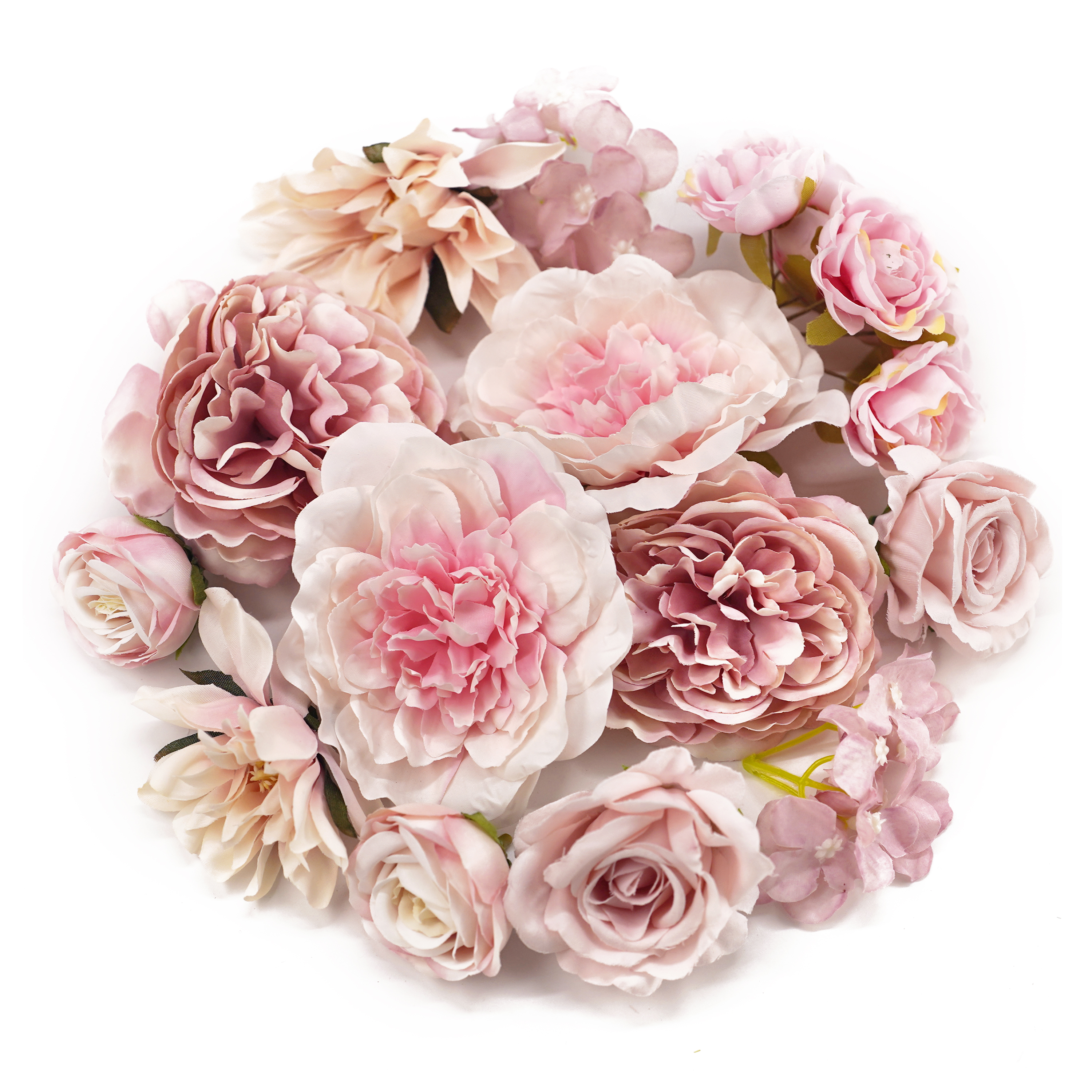 Boquetx Assorted 10 pieces Decorative Pink Artificial Flowers DIY Handicraft Materials