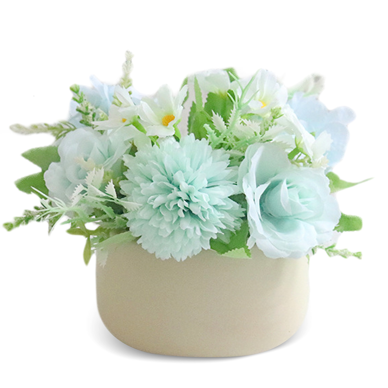 Boquetx Potted Lifelike Assorted Artificial Flower Arrangements