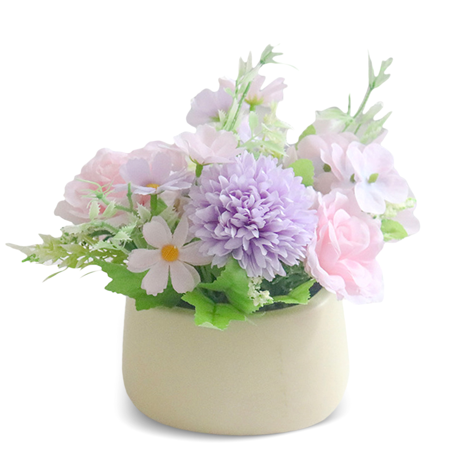 Boquetx Potted Lifelike Assorted Artificial Flower Arrangements
