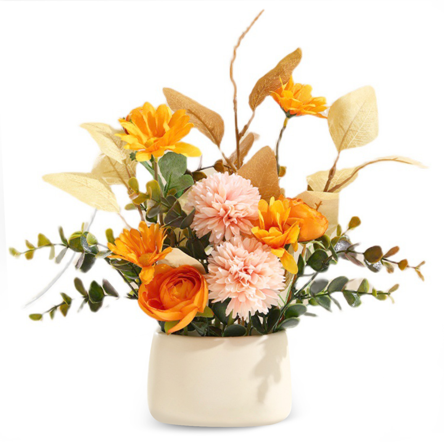 Boquetx Potted Assorted Imitation Artificial Flower Arrangements