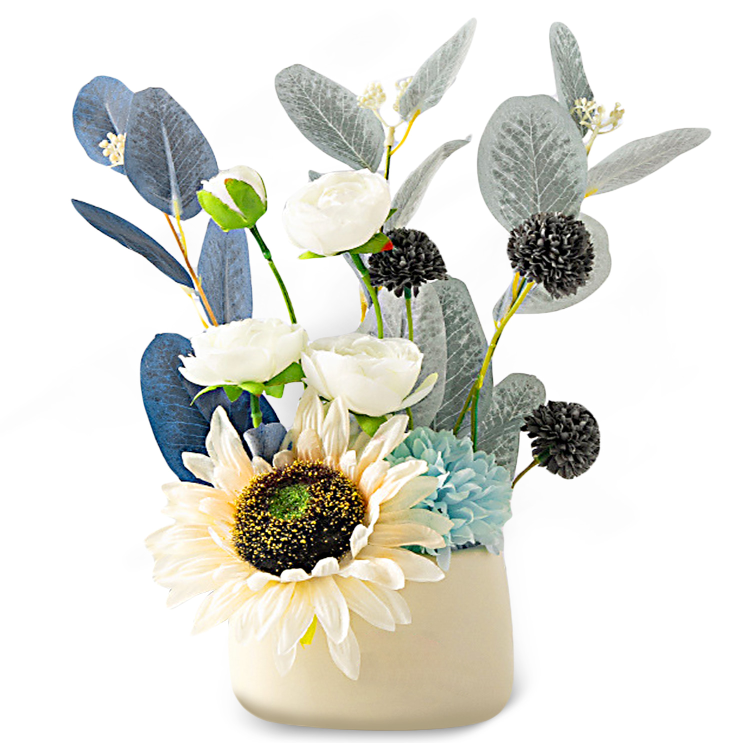 Boquetx Potted Assorted Imitation Artificial Flower Arrangements