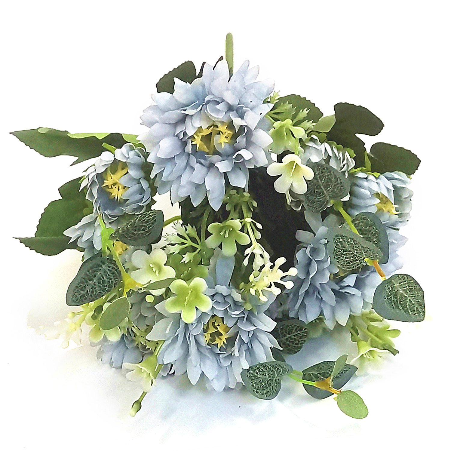 Boquetx 2 Bundles Artificial Flower Arrangements Assorted Blue C