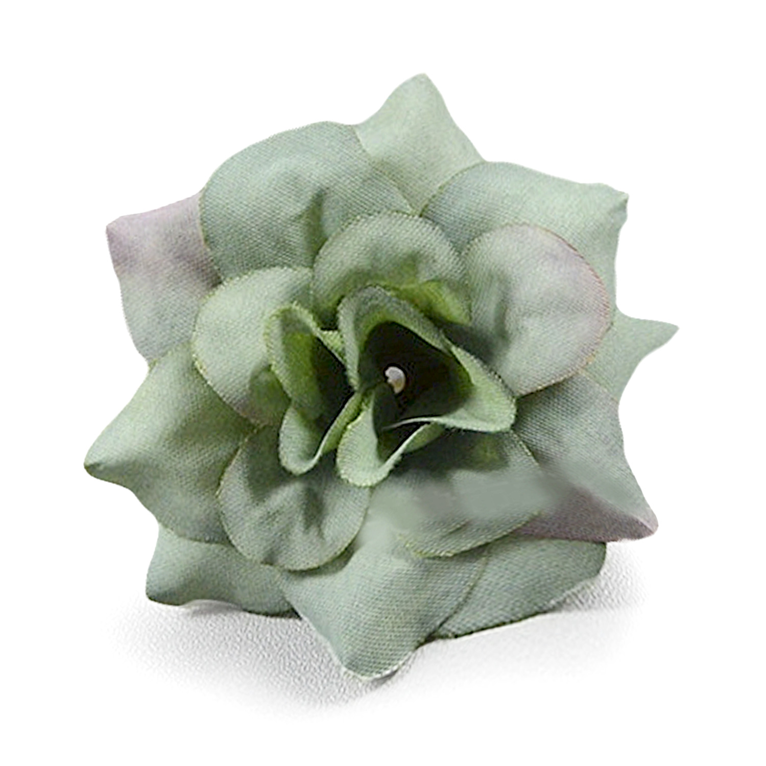 Boquetx 20 pcs Dark Green Hybrid Tea Rose Artificial Flowers 4.5